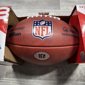 WILSON "THE DUKE" OFFICIAL NFL GAME FOOTBALL Cincinnati Bengals Made in USA NEW